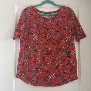 NWT Orange floral shirt